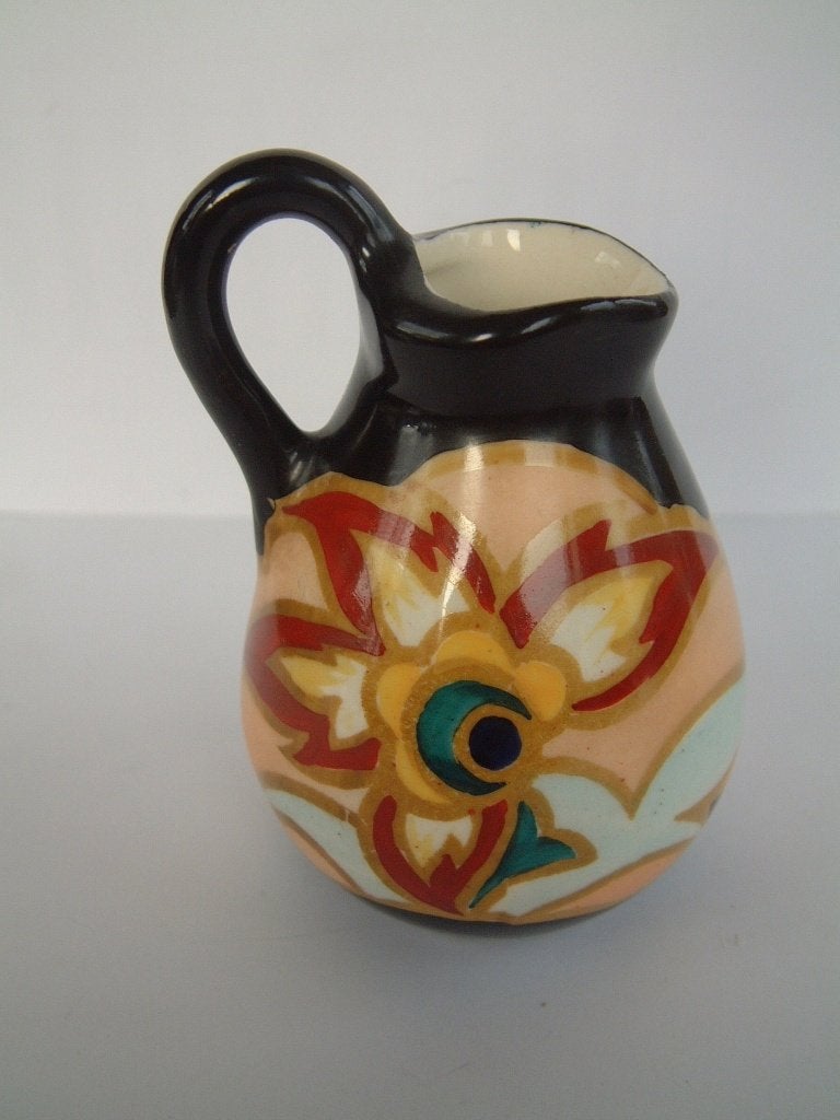 Mooi gaaf antiek plateel vaasje / kannetje antiek gemerkt 11, Antiek en Kunst, Ophalen of Verzenden