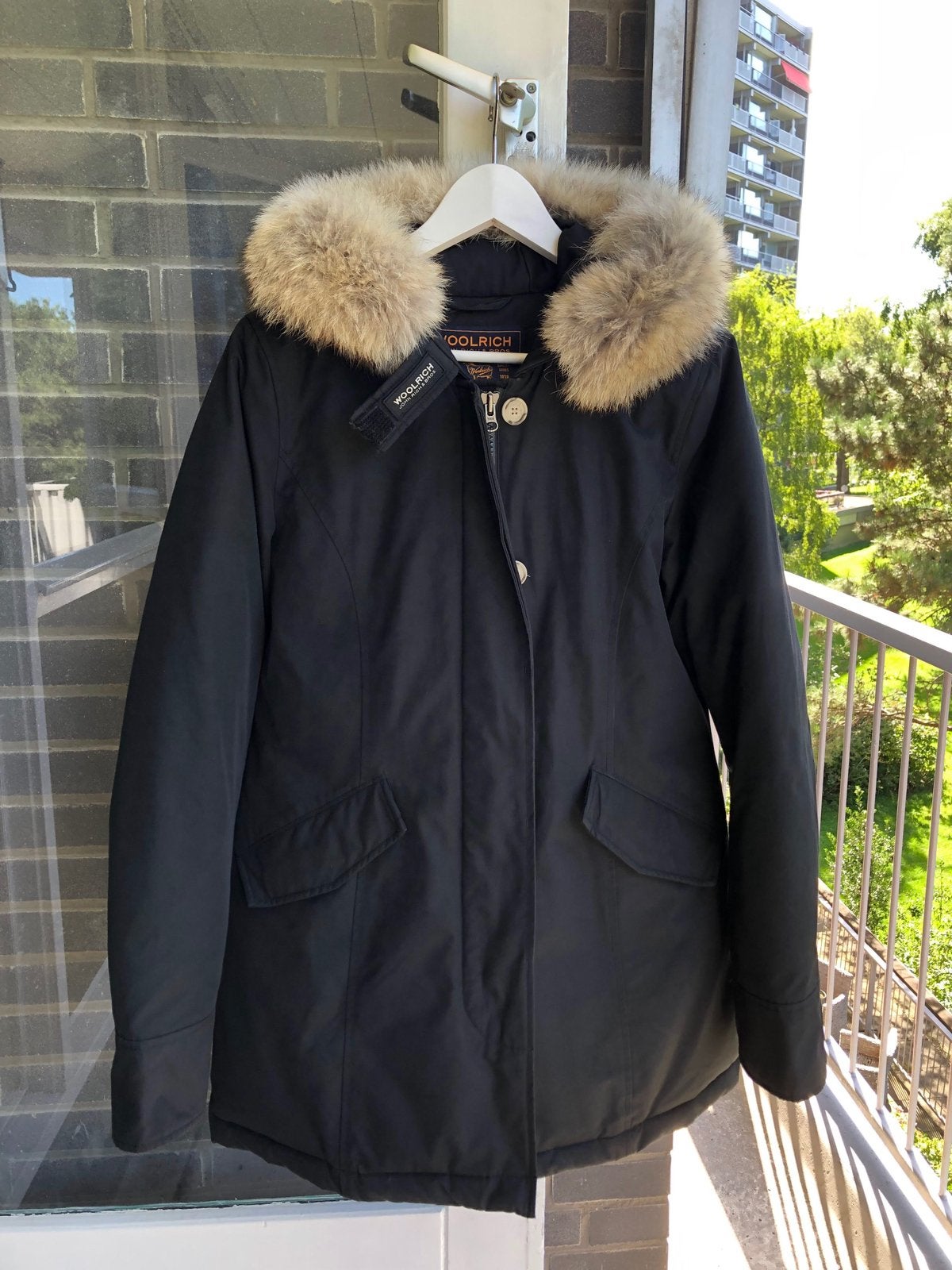 Woolrich Dames Parka - Zwart M, Ophalen of Verzenden, Zo goed als nieuw, Maat 38/40 (M), Zwart