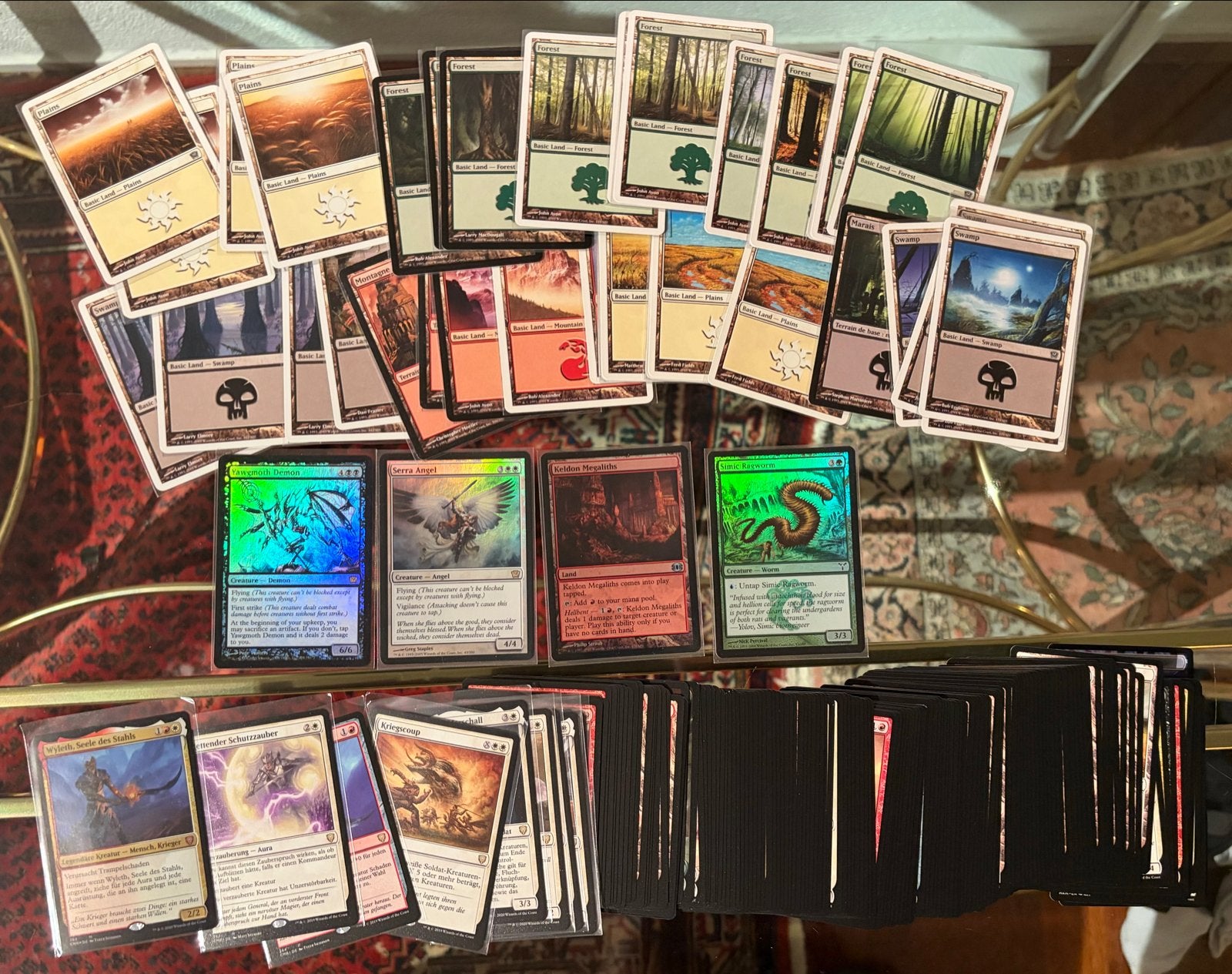 MTG kaarten: Oude Engelse & Nieuwe Duitse Commander Deck, Ophalen, Gebruikt, Meerdere kaarten, Foil