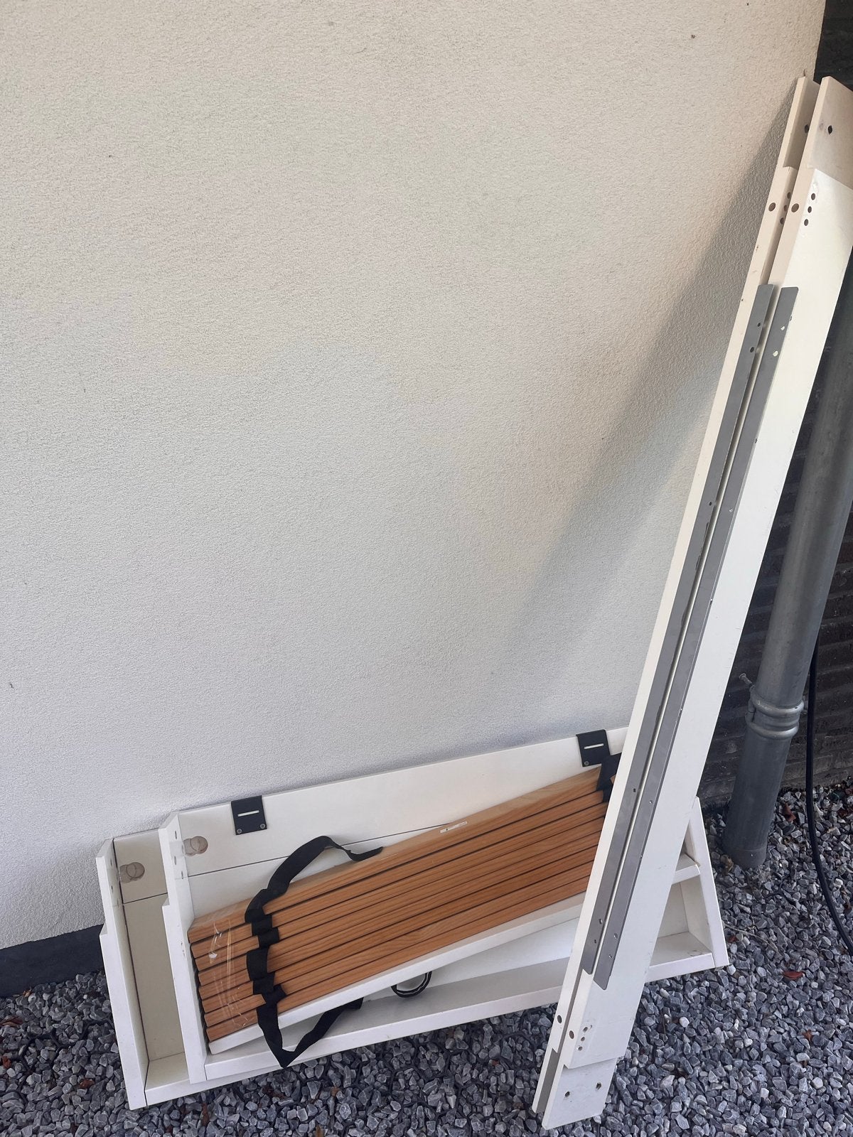 IKEA Vikare Peuter/Kleuter Meegroeibed (Wit), Ophalen, Gebruikt, 70 tot 85 cm, 140 tot 160 cm