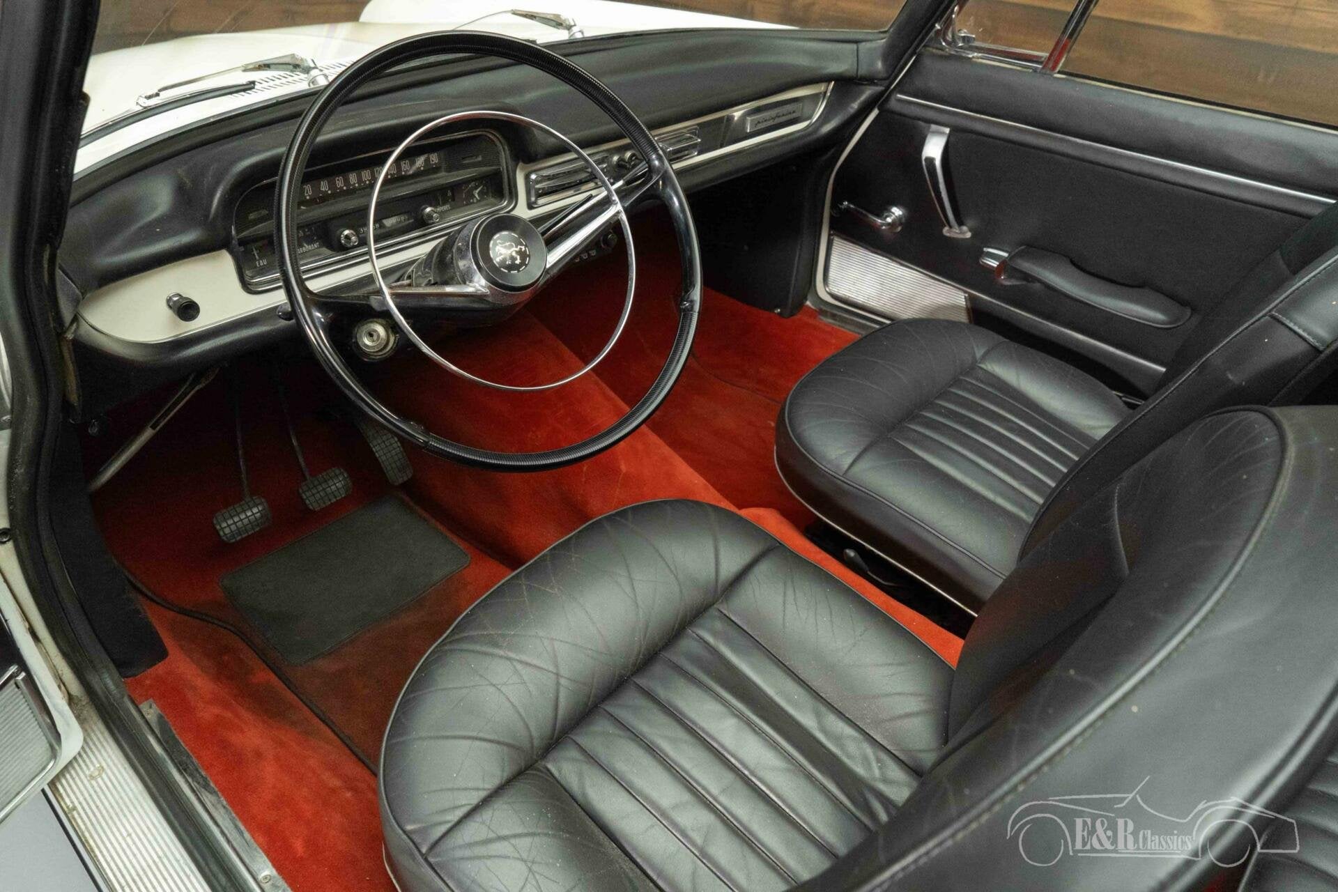 Peugeot 404 Cabriolet | Zeer Goede Staat | 1966, Auto's, Achterwielaandrijving, Zwart, Cabriolet, Zwart