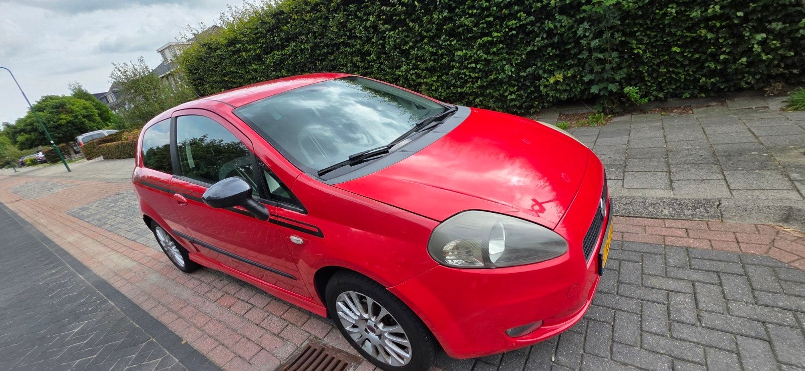 Fiat Punto 1.2 3DR 2009 Racing., Stof, 4 cilinders, Origineel Nederlands, Handgeschakeld