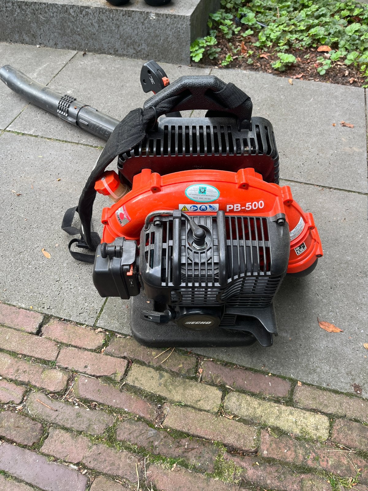 Echo PB-500 Bladblazer - Krachtige Ruggedragen Benzine Bladb, Ophalen of Verzenden, Gebruikt, Benzine, Ruggedragen