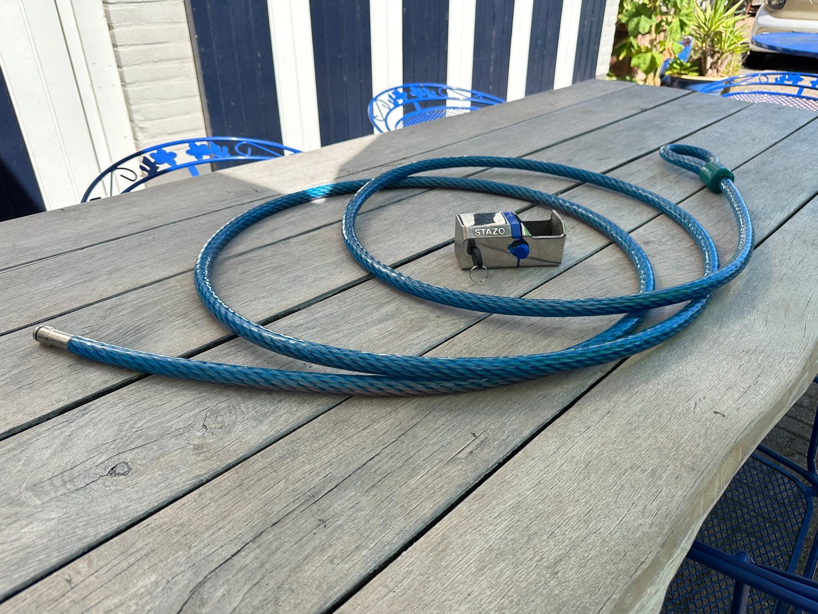 Stazo buitenboordmotor slot met lange 5m kabel scm gekeurd, Watersport en Boten, Ophalen, Zo goed als nieuw, Motor en Techniek