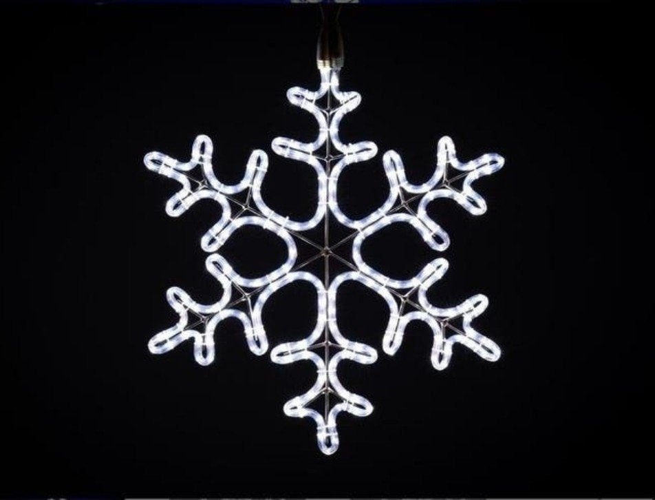 Kerstverlichting sneeuwvlok buiten 65cm (2 stuks), Ophalen