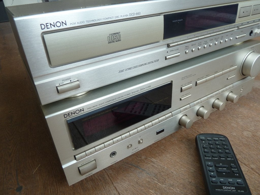 MOOI !! DENON Receiver + CD-Speler - Technisch 100% in Orde, Denon, Ophalen of Verzenden, Zo goed als nieuw, 60 tot 120 watt