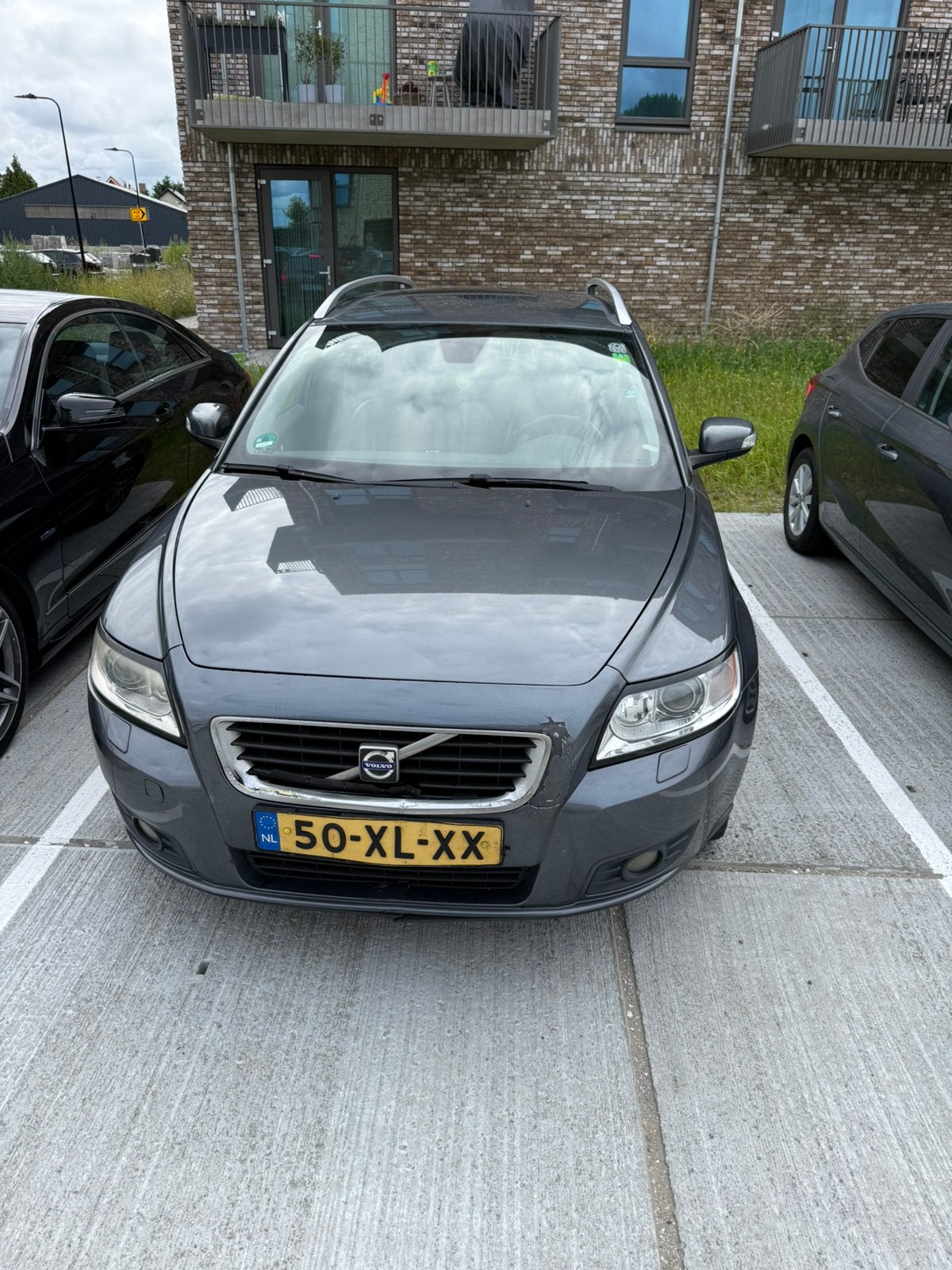 Volvo V50 1.8 2007 Grijs, Auto's, Voorwielaandrijving, 125 pk, 1280 kg, 4 cilinders