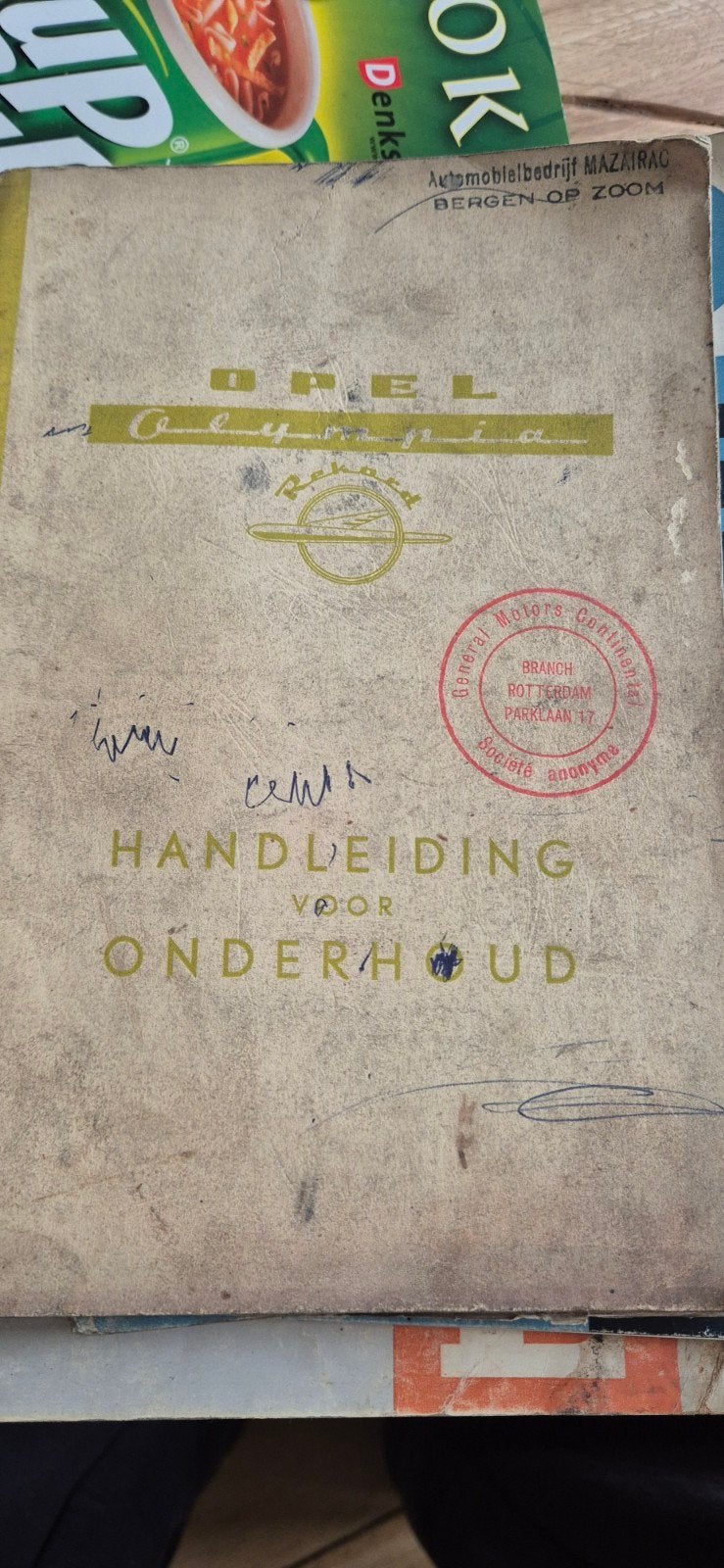 instructie boekje voor Opel Olympia Rekord, Ophalen of Verzenden