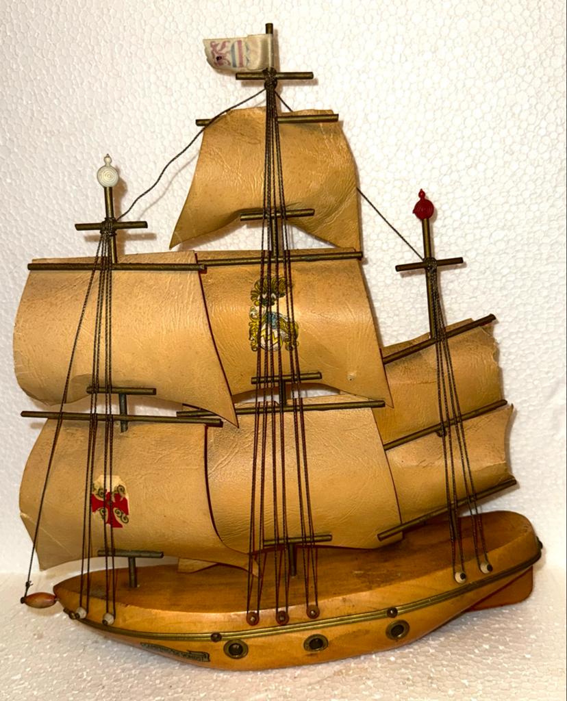 Decoratief houten zeilschip - Camping De Vondst, Ophalen of Verzenden, Gebruikt