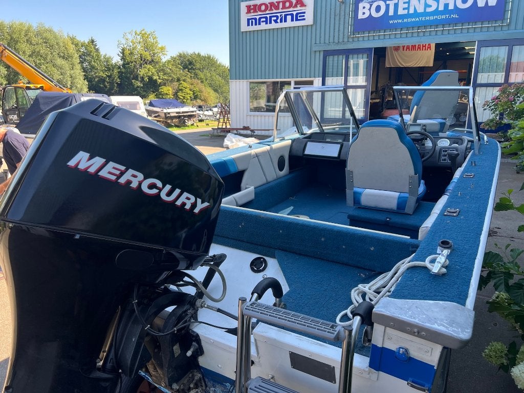 Aluminum Visboot + Mercury F60 + PEGA Trailer, Watersport en Boten, Gebruikt, -, -, Ophalen of Verzenden
