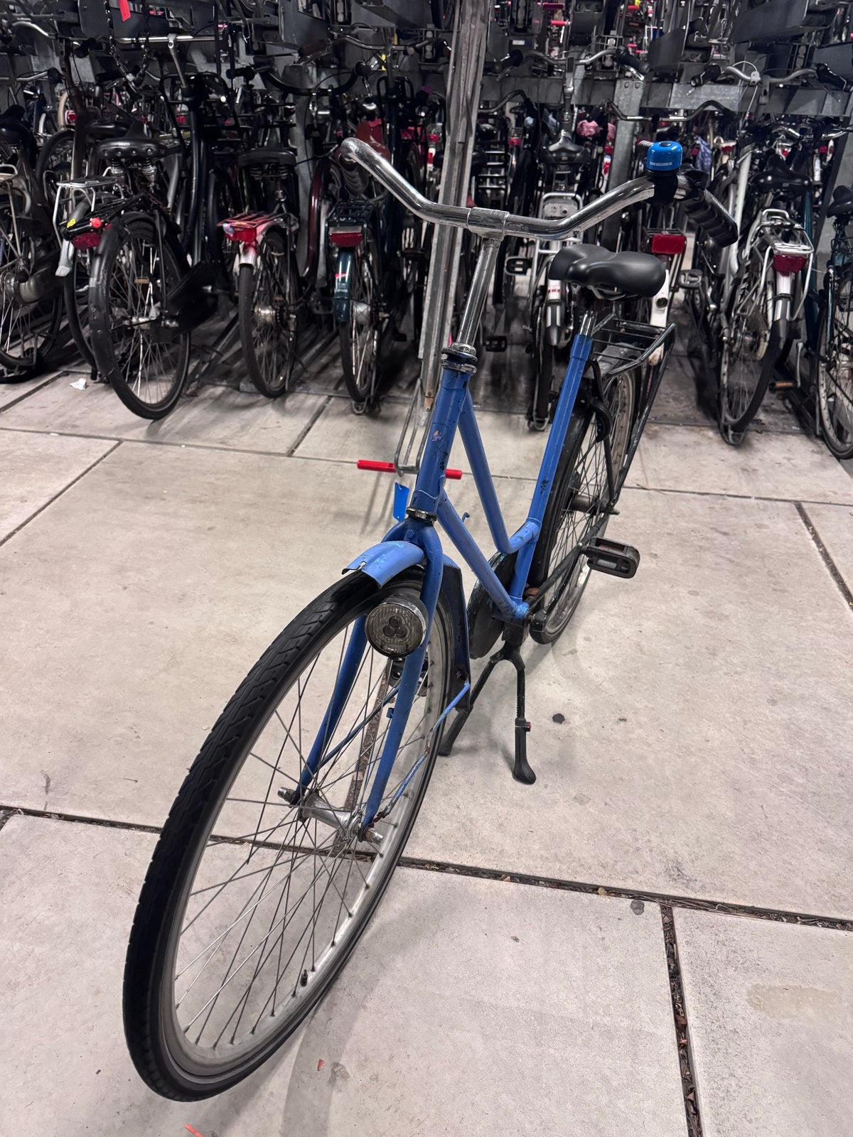 Blauwe damesfiets met terugtraprem, Fietsen en Brommers, Fietsen | Dames | Damesfietsen, Terugtraprem, Ophalen, Overige merken