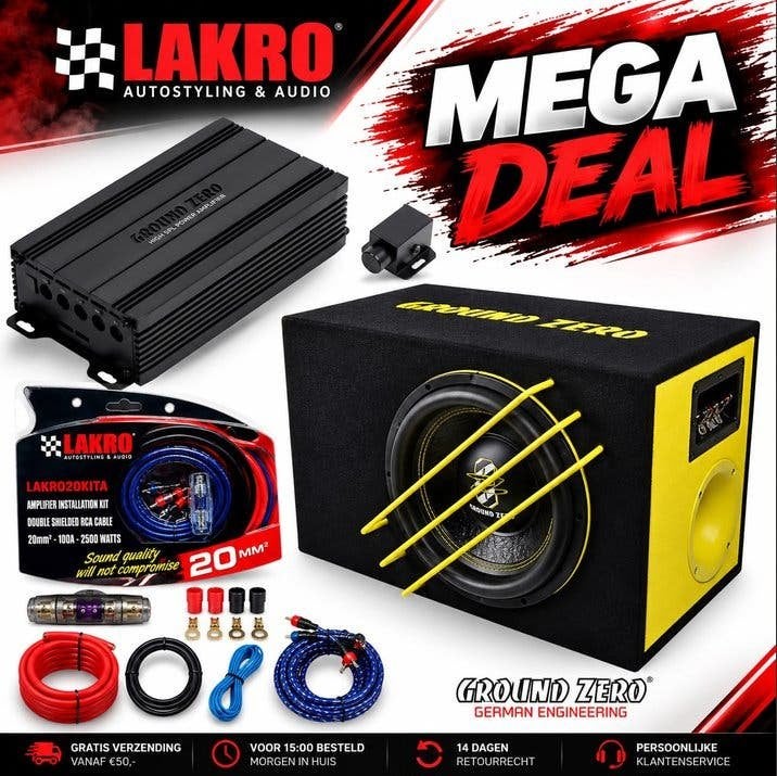 Ground Zero spl pack 2 - 1000watt, Niet ingevuld, Niet ingevuld, Nieuw, Ophalen of Verzenden