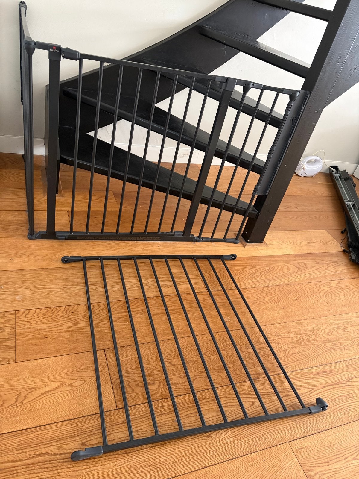 BabyDan Flex L haard-/traphekje + verlengstuk (90-223cm), Ophalen of Verzenden, Zo goed als nieuw, 115 cm of meer, Metaal of IJzer