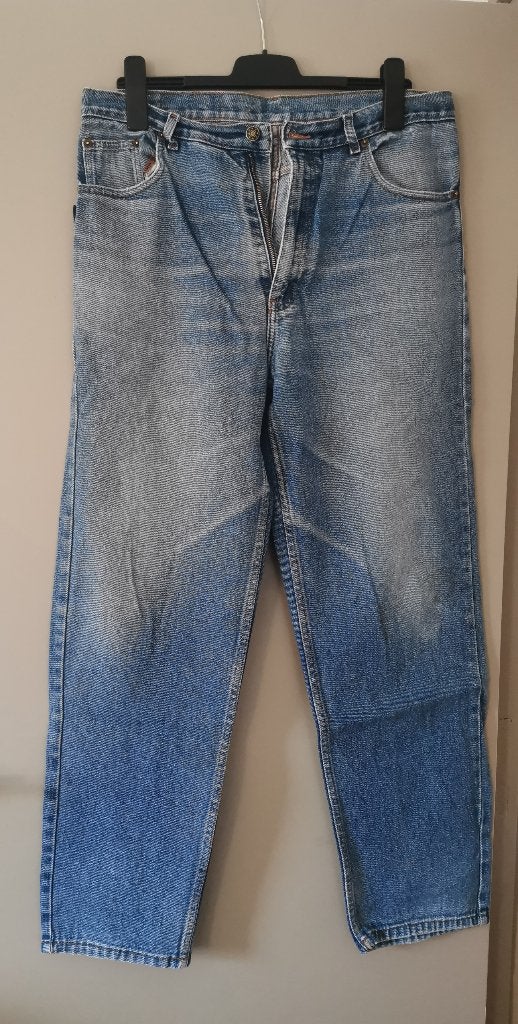 Spijkerbroek jeans blauw 50, Ophalen of Verzenden, Gedragen, Blauw, W36 - W38 (confectie 52/54)