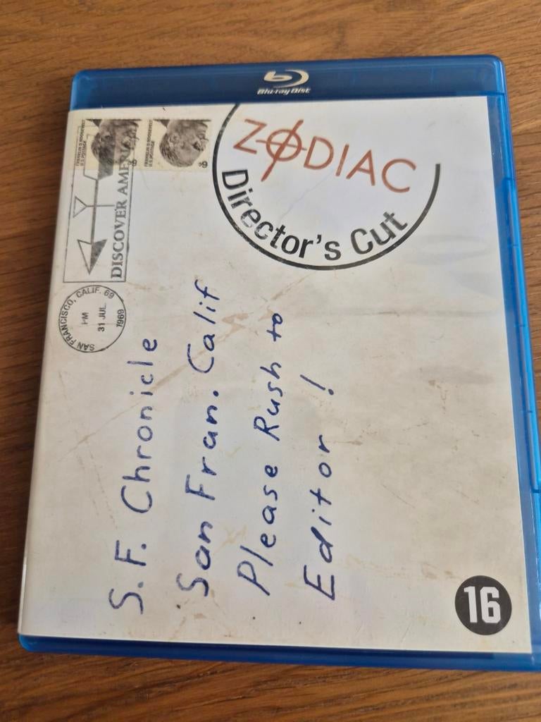 Zodiac Director's Cut Blu-ray Film, Cd's en Dvd's, Blu-ray, Ophalen of Verzenden, Zo goed als nieuw, Thrillers en Misdaad
