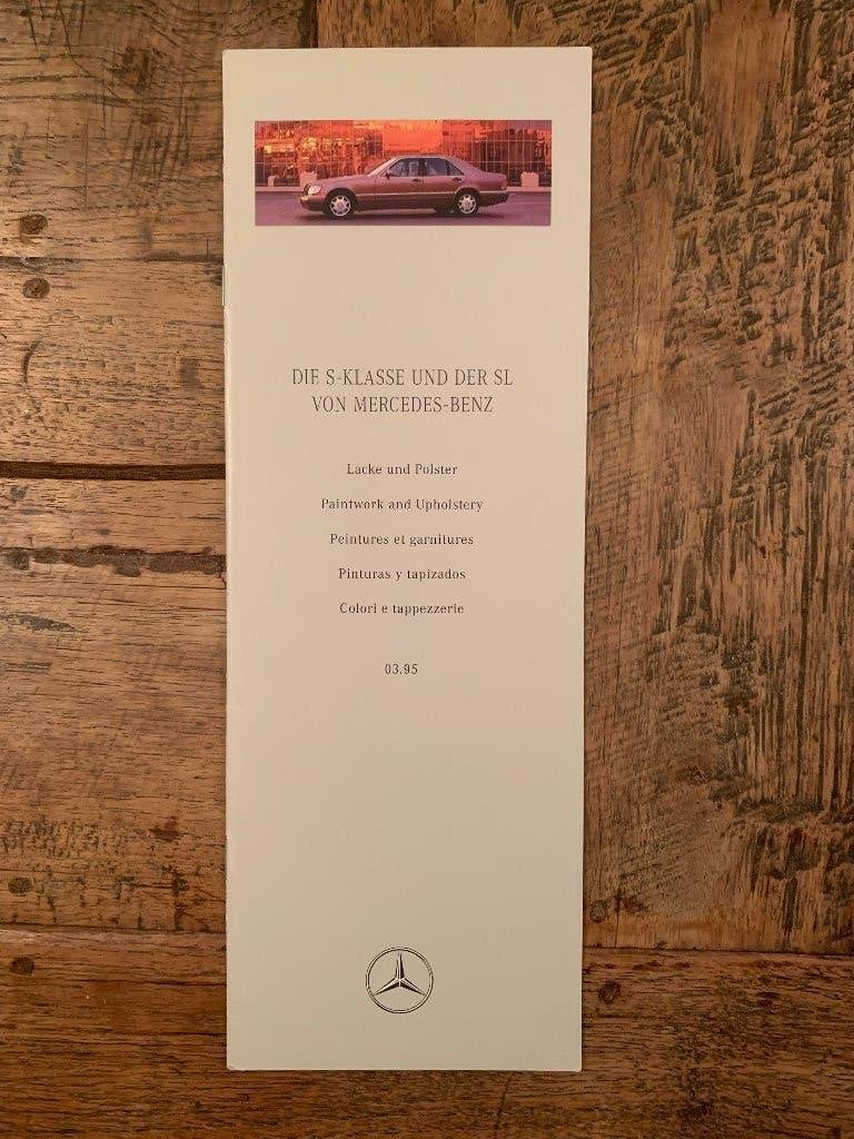 Kleuren folder, brochure Mercedes-Benz S-klasse W140 1995, Boeken, Nieuw, Mercedes-Benz, Mercedes, Ophalen of Verzenden