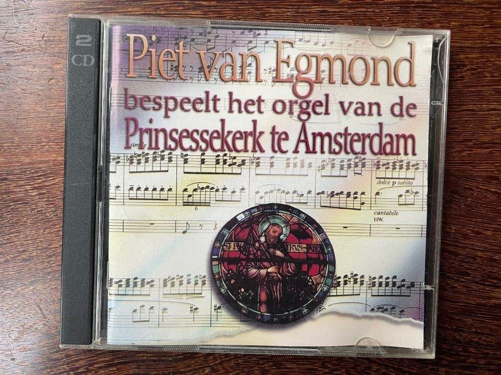 Piet van Egmond bepeelt orgel Prinsessekerk te Amsterdam 2CD, Ophalen of Verzenden, Barok, Zo goed als nieuw, Overige typen