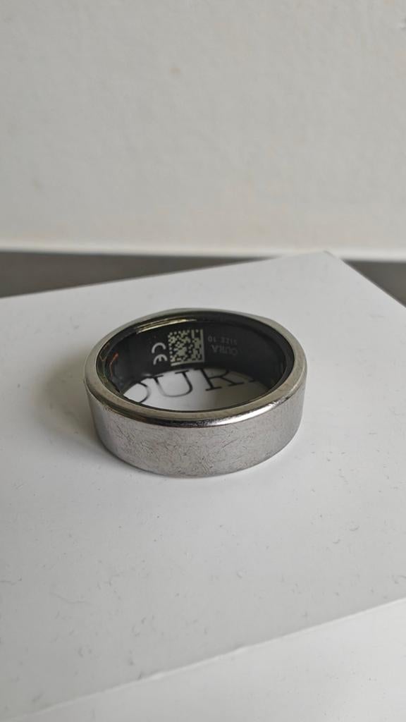 Oura Ring Heritage Silver Gen 2 - Maat US10, Gebruikt, Oura, Ophalen of Verzenden, Waterdicht
