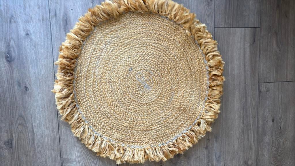 Ibiza mat rond nieuw !, Huis en Inrichting, Ophalen of Verzenden, Zo goed als nieuw, Rond, Hout