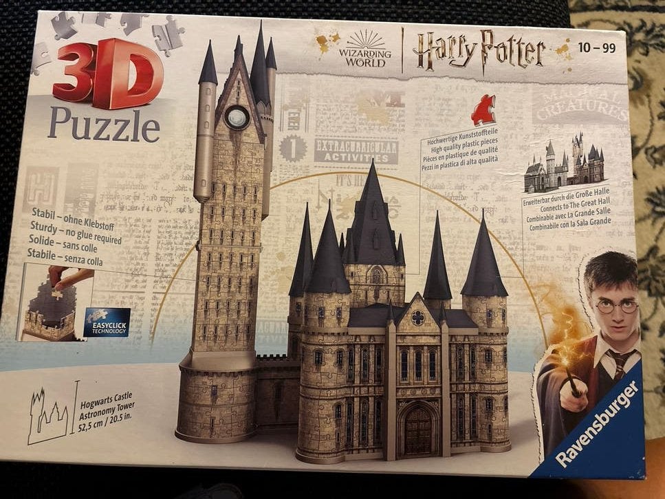 Ravensburger 3D Puzzels: Harry Potter + Eiffeltoren night ed, Ophalen of Verzenden, Minder dan 500 stukjes, Zo goed als nieuw