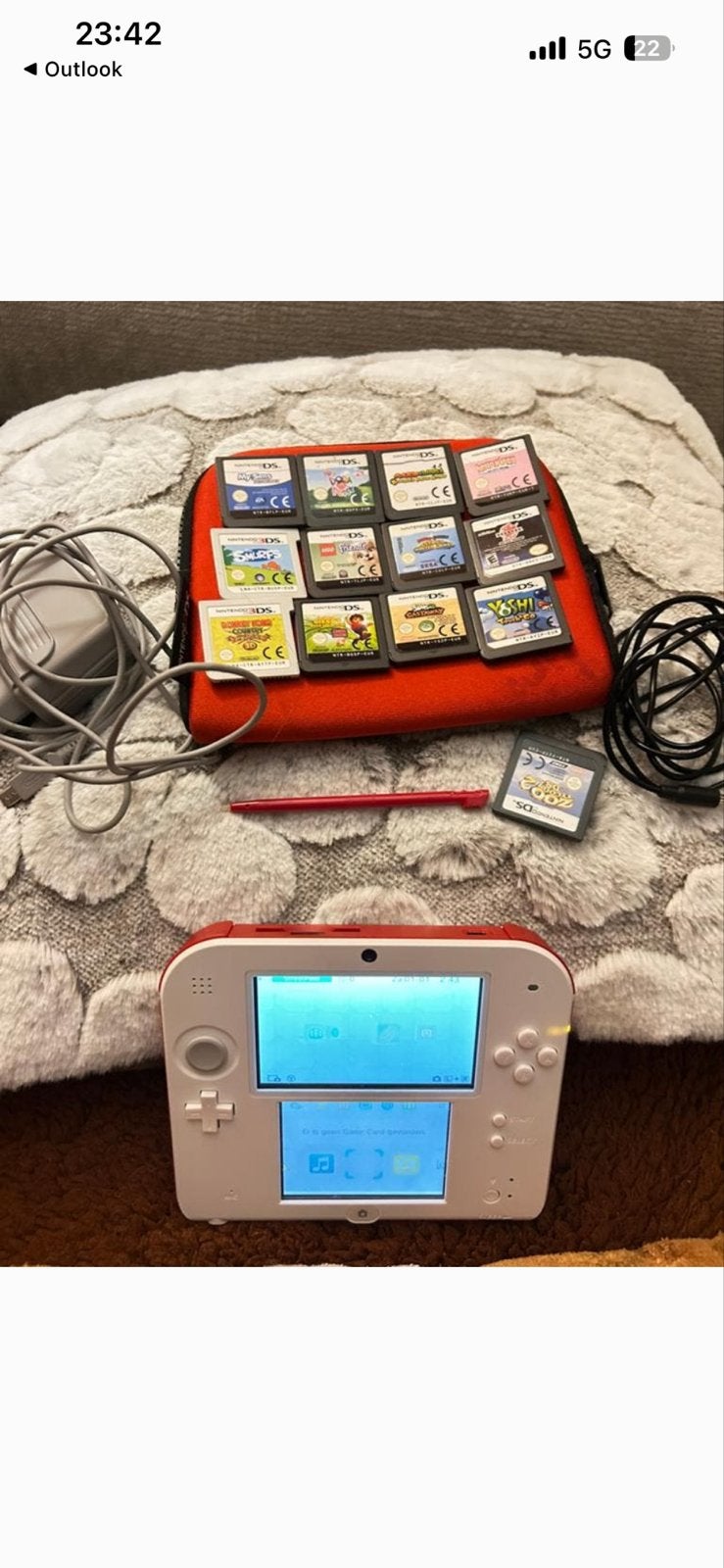 Nintendo 2DS New Super Mario Bros. Speciale Editie + 13 Spel, Met games, 2DS, Ophalen of Verzenden, Zo goed als nieuw