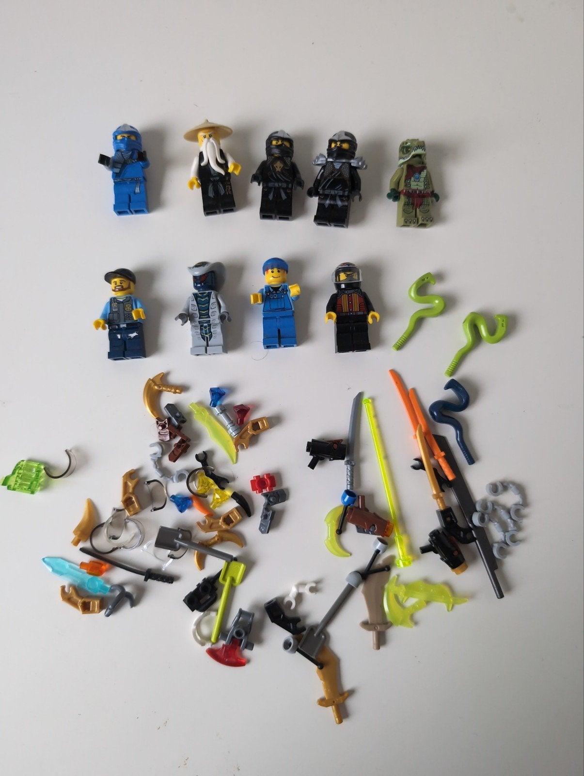 lego losse minifiguren en accesoires. ninjago/city, Gebruikt, Lego, Ophalen of Verzenden, Minifiguur