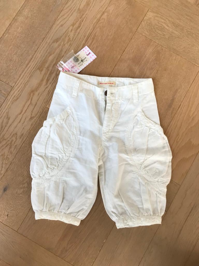NIEUWE gave aparte witte korte broek maat 116 Fornarina, Kinderen en Baby's, Kinderkleding | Maat 116, Broek, Meisje, Fornarina