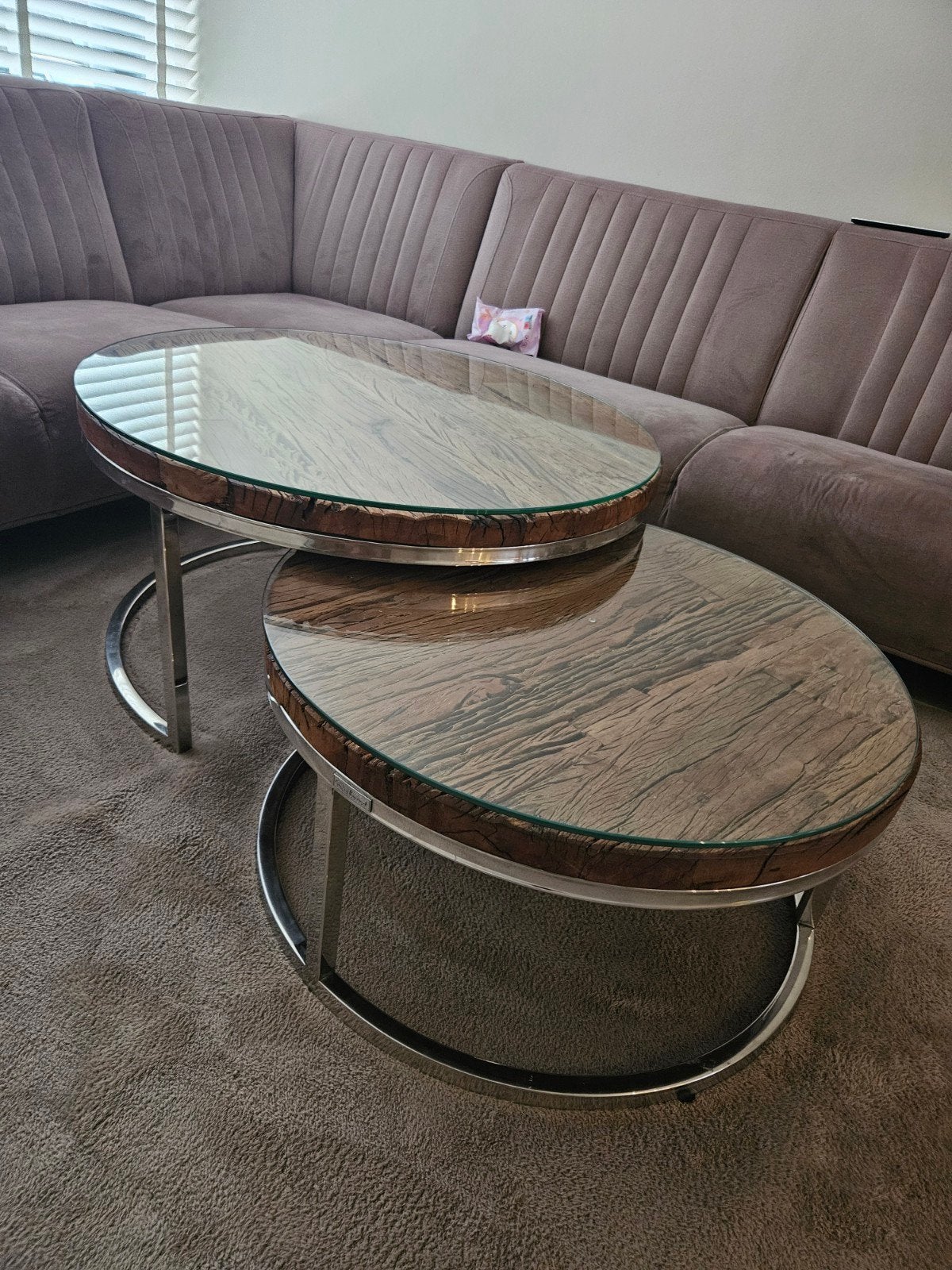 Richmond Interiors eettafel en salontafels, 100 tot 150 cm, Modern, Industrieel, 200 cm of meer, Ophalen of Verzenden