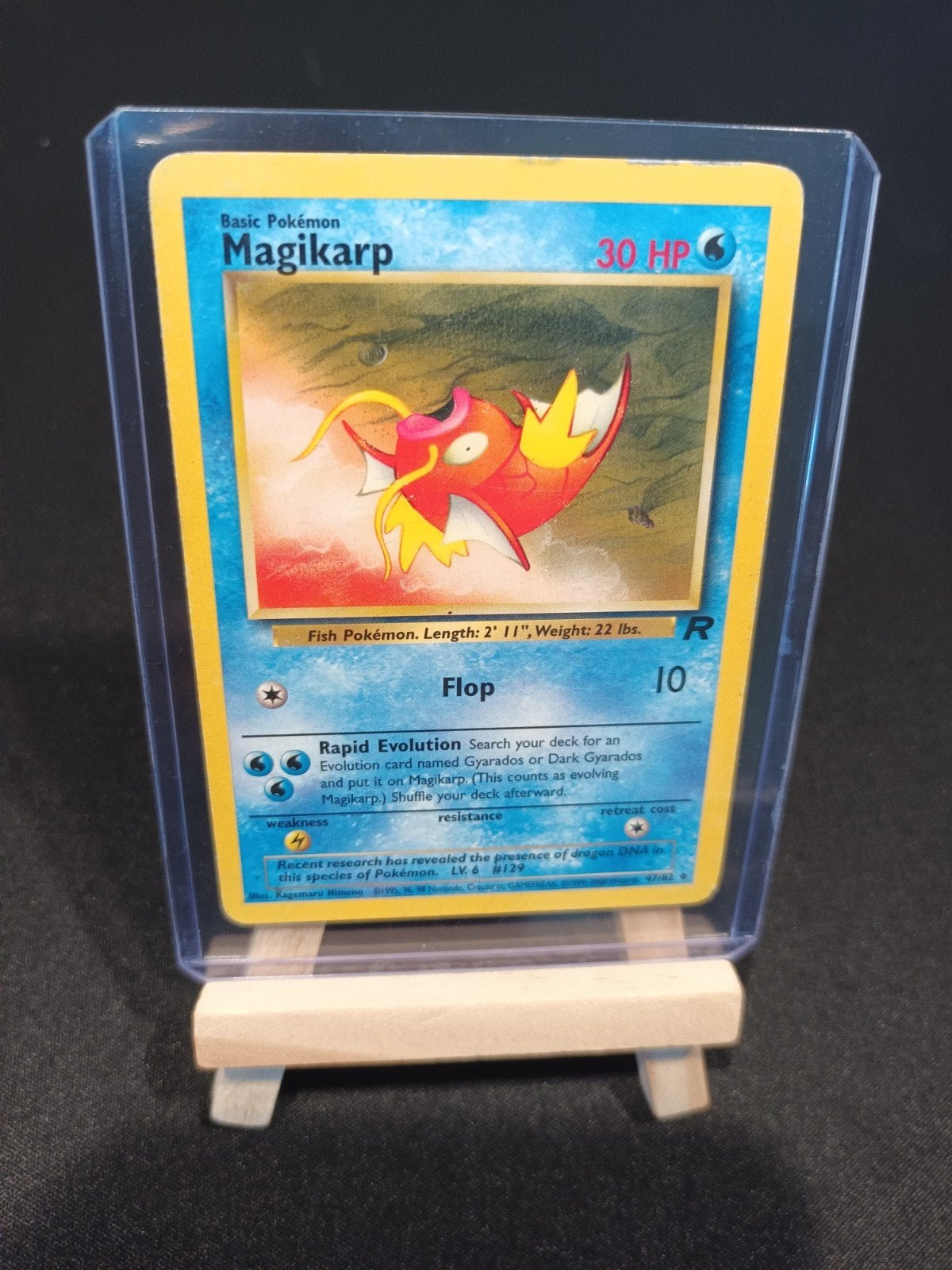 Pokémon Magikarp 47/82 - Team Rocket - Played - 2004, Ophalen of Verzenden, Gebruikt, Losse kaart