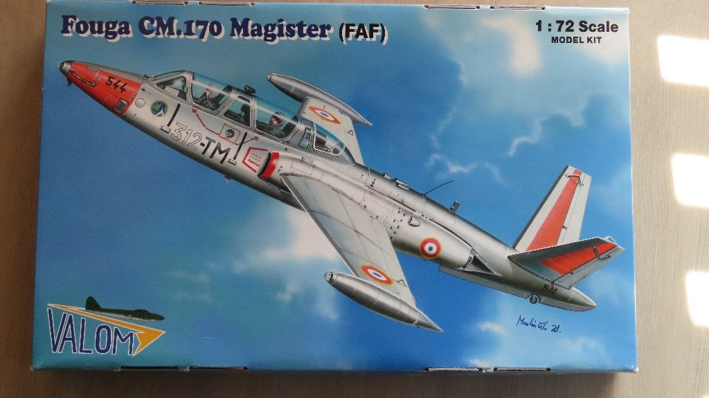 Fouga Magister Valom 1/72, Overige merken, 1:72 tot 1:144, Nieuw, Ophalen of Verzenden