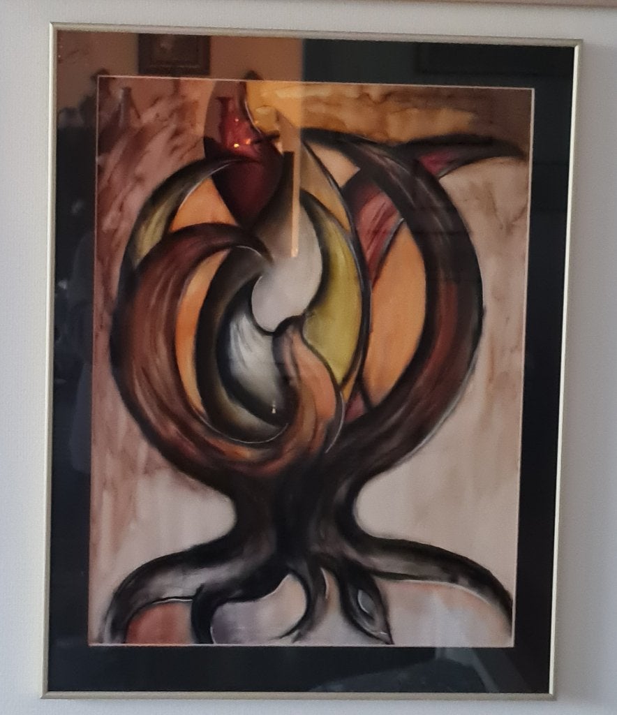 Mooi en groot schilderij - 75 x 58 cm, Ophalen
