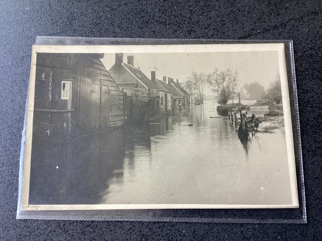 Fotokaart Serooskerke. (Inundatie), Verzenden, Voor 1920