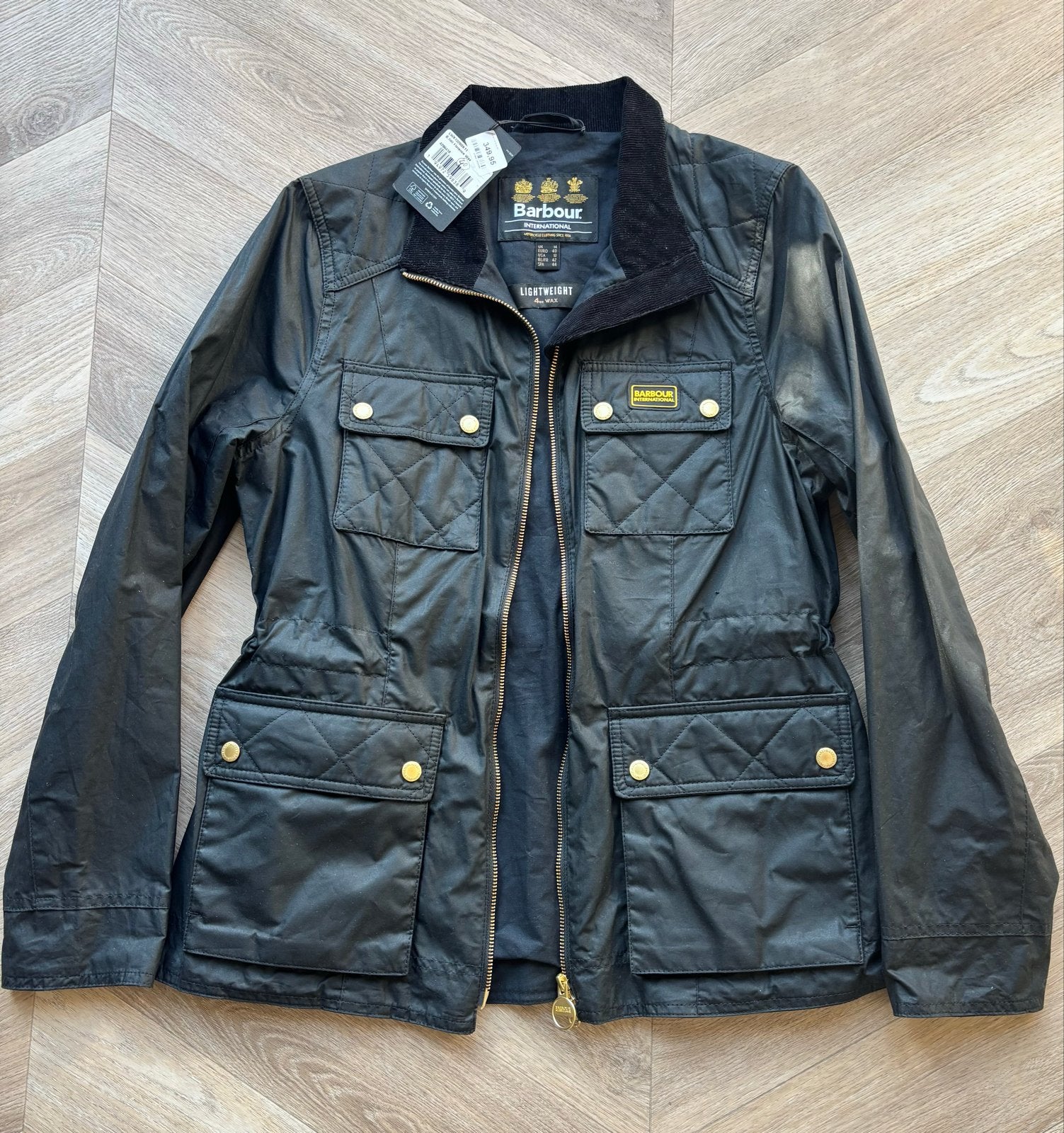 Barbour Florence Wax Jas - maat 40 (Valt kleiner uit), Kleding | Dames, Ophalen of Verzenden, Nieuw, Maat 38/40 (M), Zwart