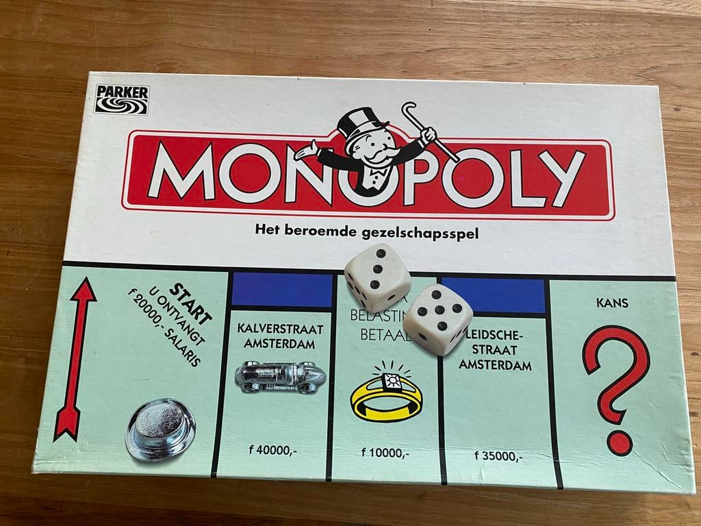Monopoly -1996- merk parker, Hobby en Vrije tijd, Gezelschapsspellen | Bordspellen, Vijf spelers of meer, Ophalen of Verzenden