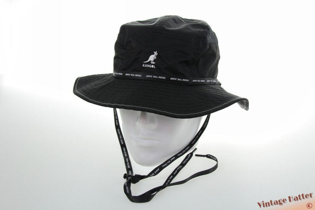 Ventilerende safari buckethoed Kangol zwart L 59-60 NIEUW, Kleding | Heren, Hoeden en Petten, Hoed, Nieuw, Ophalen of Verzenden