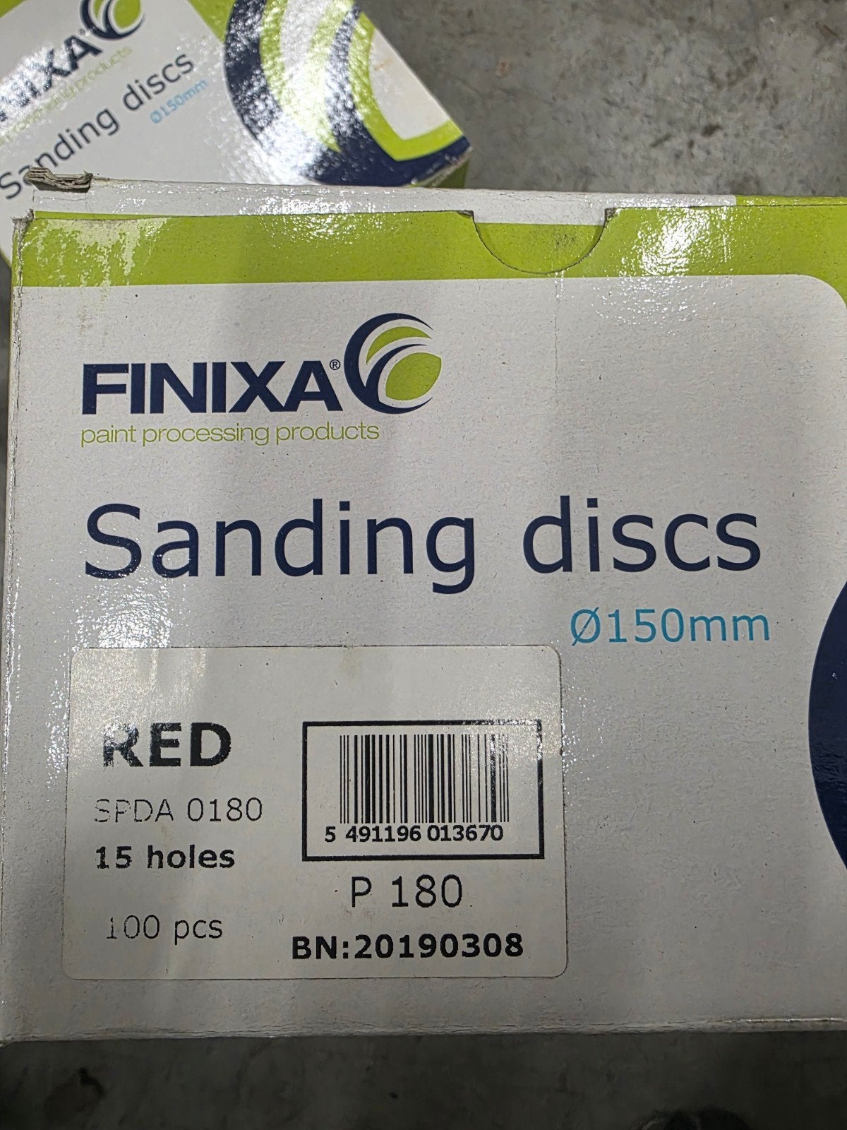 FINIXA Schuurpapier Schijven Ø150mm P180 - 14 Dozen, Ophalen of Verzenden