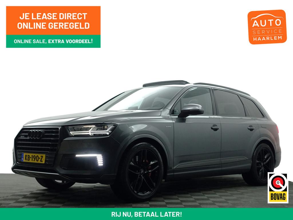 Audi Q7 3.0 TDI e-tron Quattro S Line Black Optic- Panoramad, Auto's, Audi, Bedrijf, Te koop, Q7, 4x4, ABS, Achteruitrijcamera