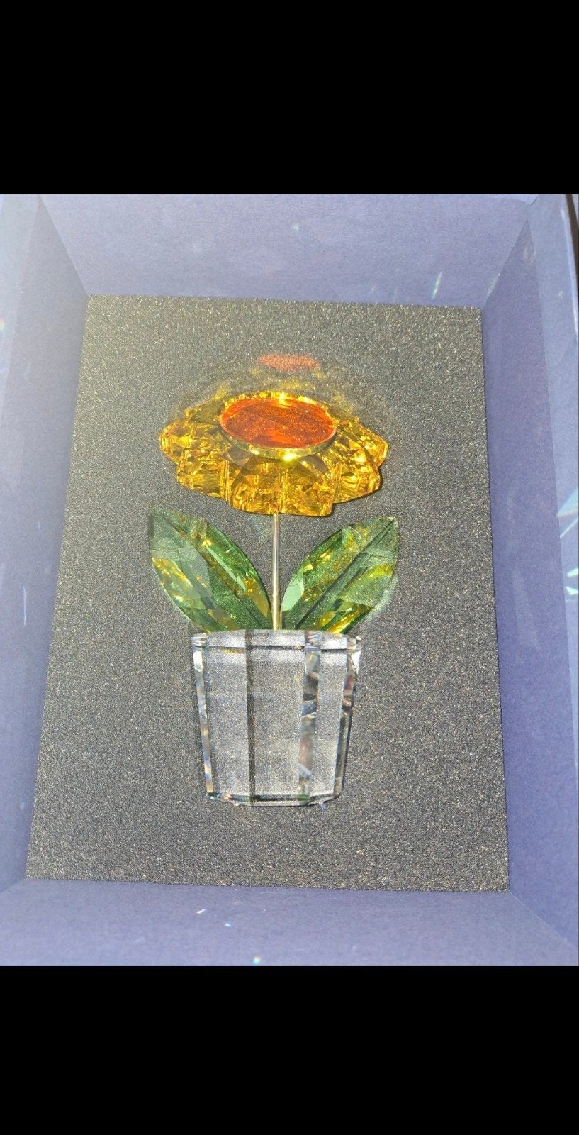 Swarovski Zonnebloem A9400NR000043 uit 2005 - Nieuwstaat, Ophalen of Verzenden, Zo goed als nieuw, Figuurtje