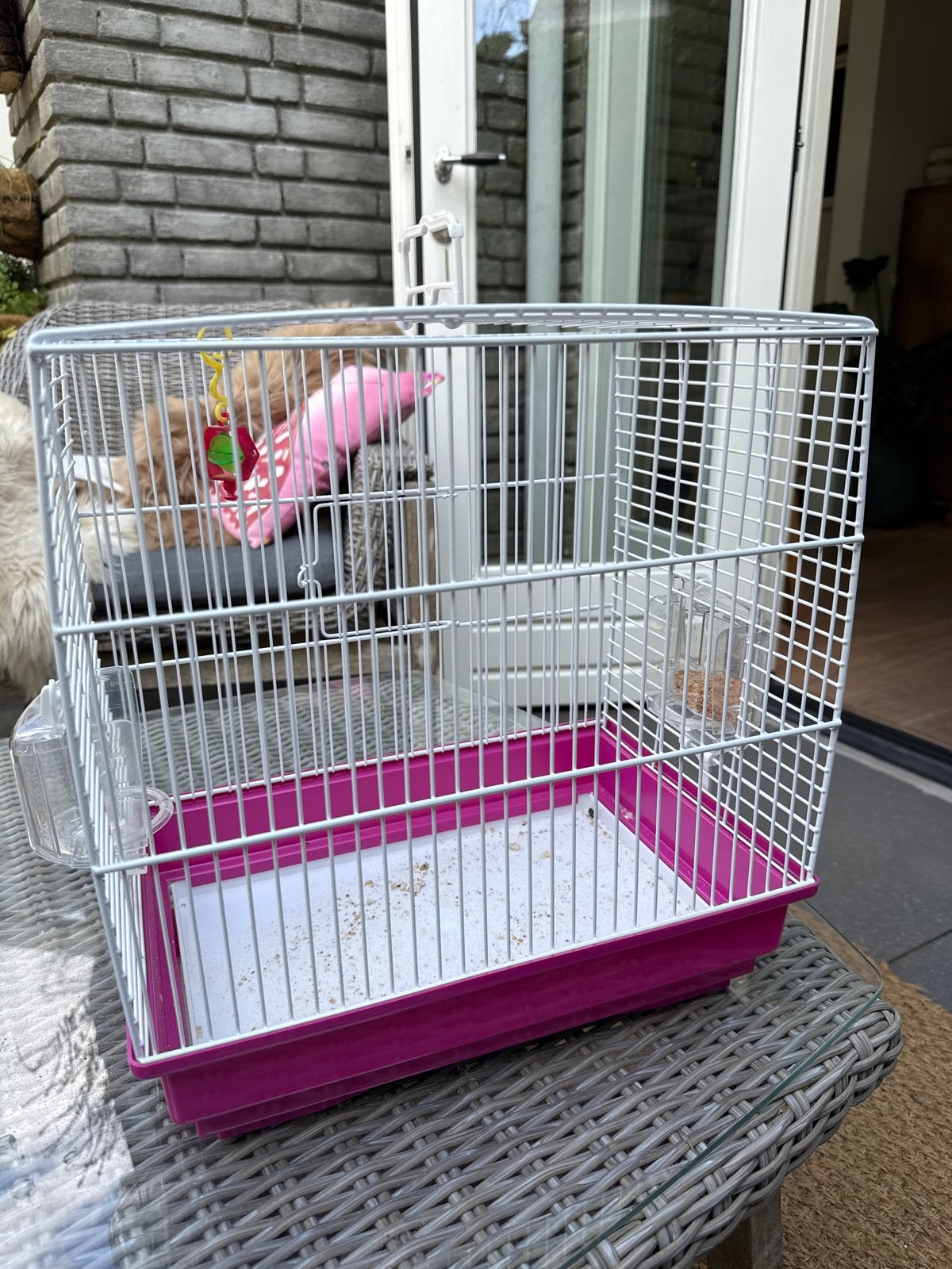 Vogelkooitje ferplast, Ophalen, Zo goed als nieuw, Kunststof, Vogelkooi