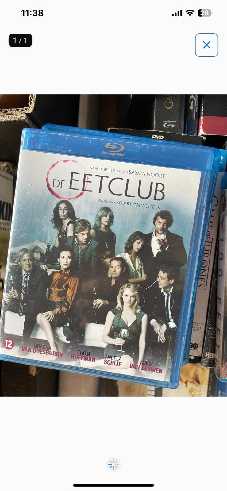 De Eetclub - Blu-ray (Thriller/Misdaad), Gebruikt, Film, Ophalen of Verzenden, Blu-ray