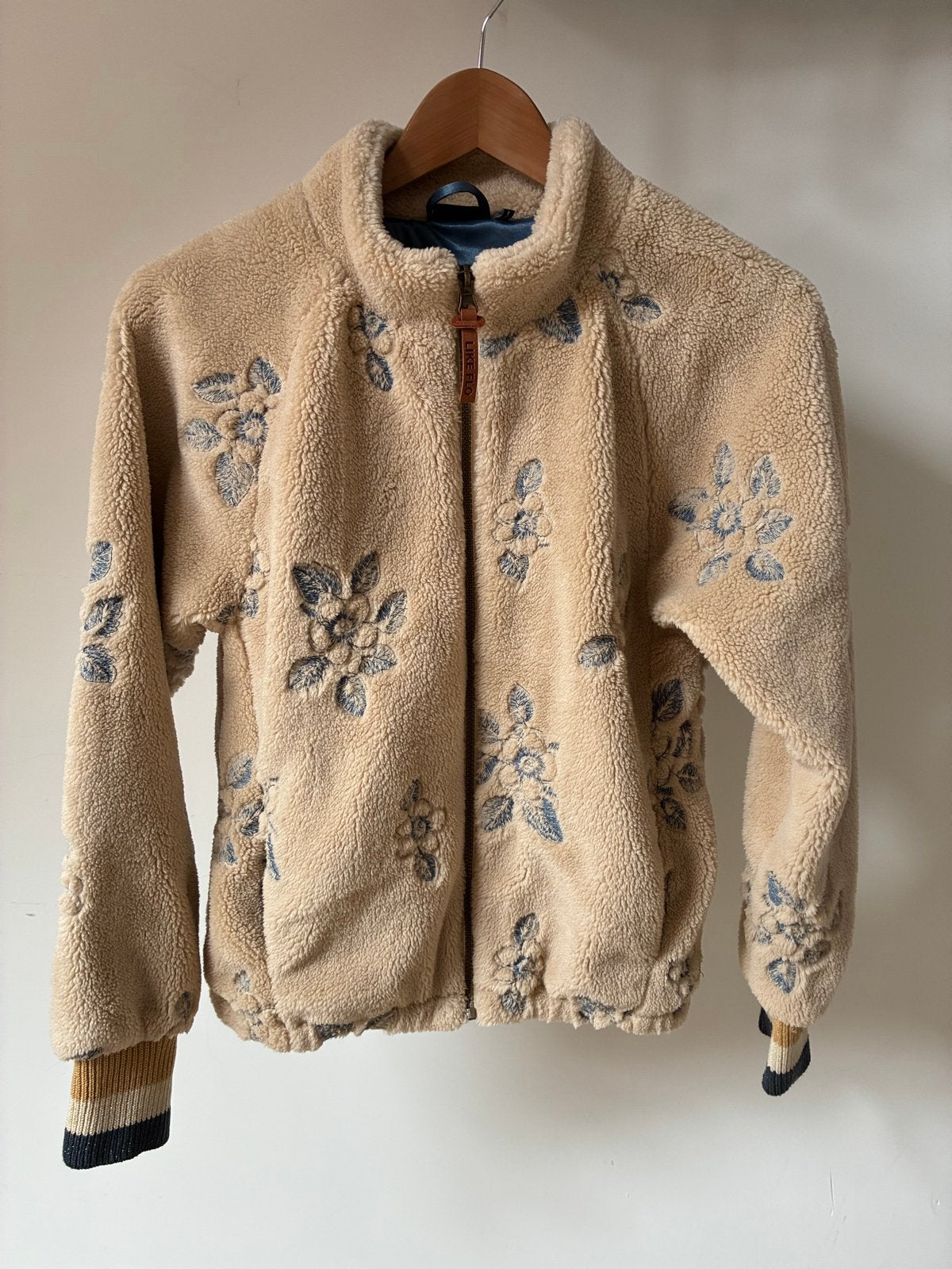 Like Flo teddy jasje met bloemenprint, maat 158/164, Ophalen of Verzenden, Zo goed als nieuw, Meisje, Jas