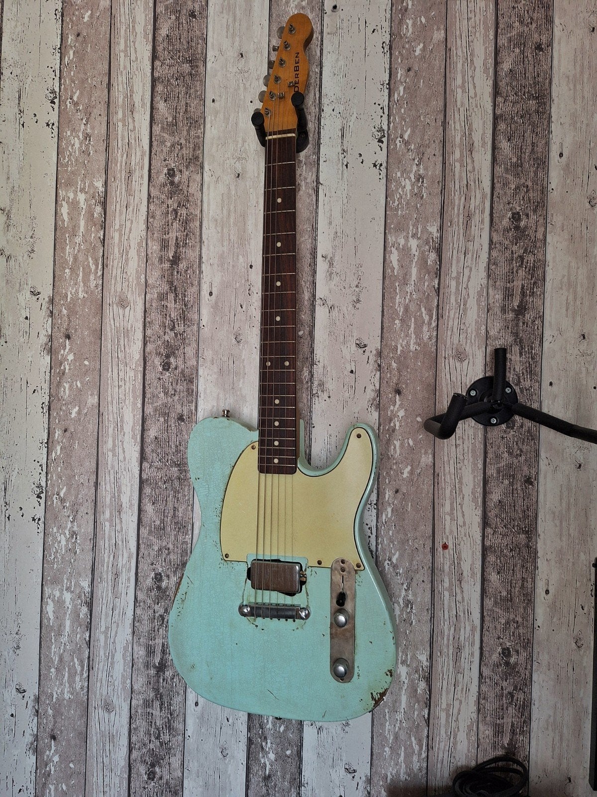Custom Telecaster surf green relic Nitrocellulose, Ophalen of Verzenden, Nieuw, Solid body, Overige merken