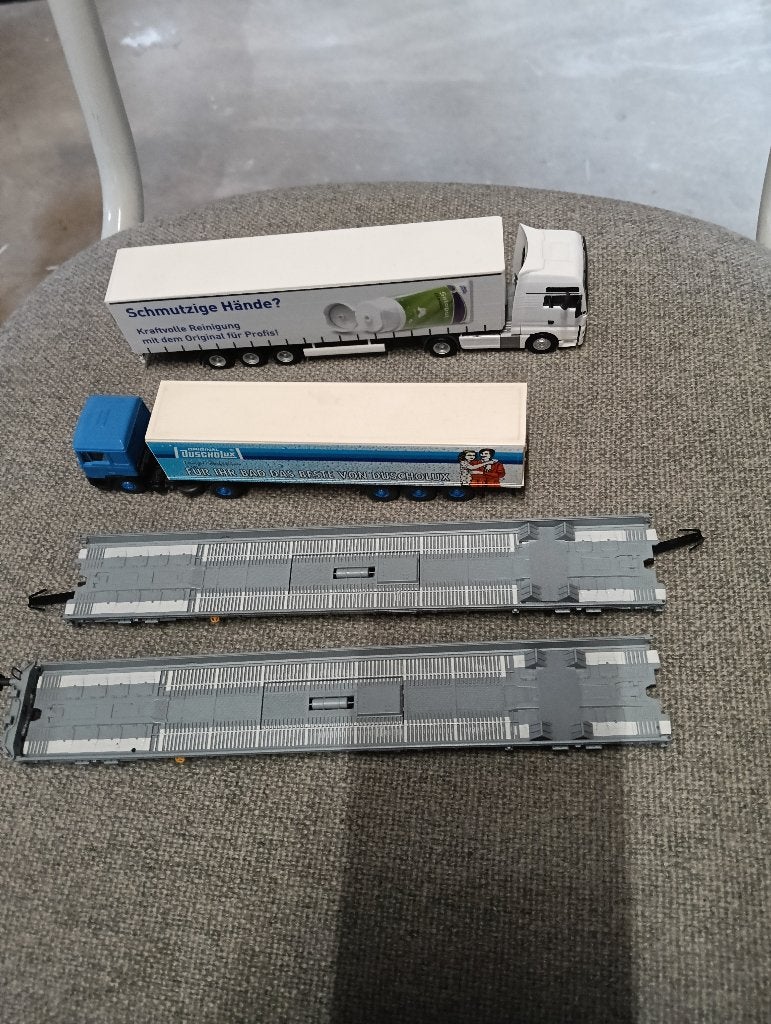 47401 Marklin Niederflurwagen BLS 2 stuks lees tekst, Wisselstroom, Gebruikt, Wagon, Ophalen of Verzenden