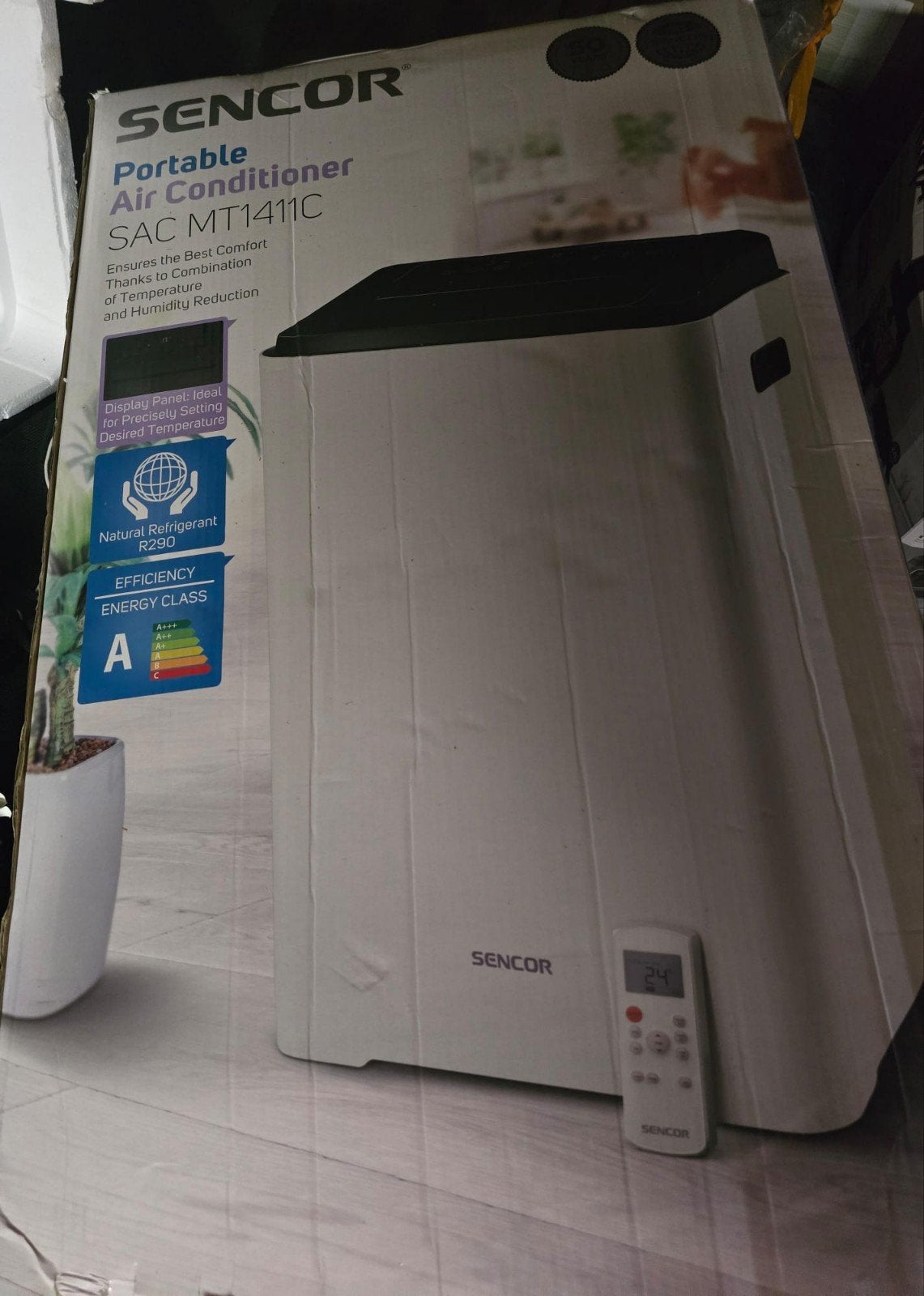 Sencor Mobiele Airco SAC MT1411C - Koel en Ontvochtig, Witgoed en Apparatuur, Airco's, Minder dan 60 m³, Timer, 3 snelheden of meer