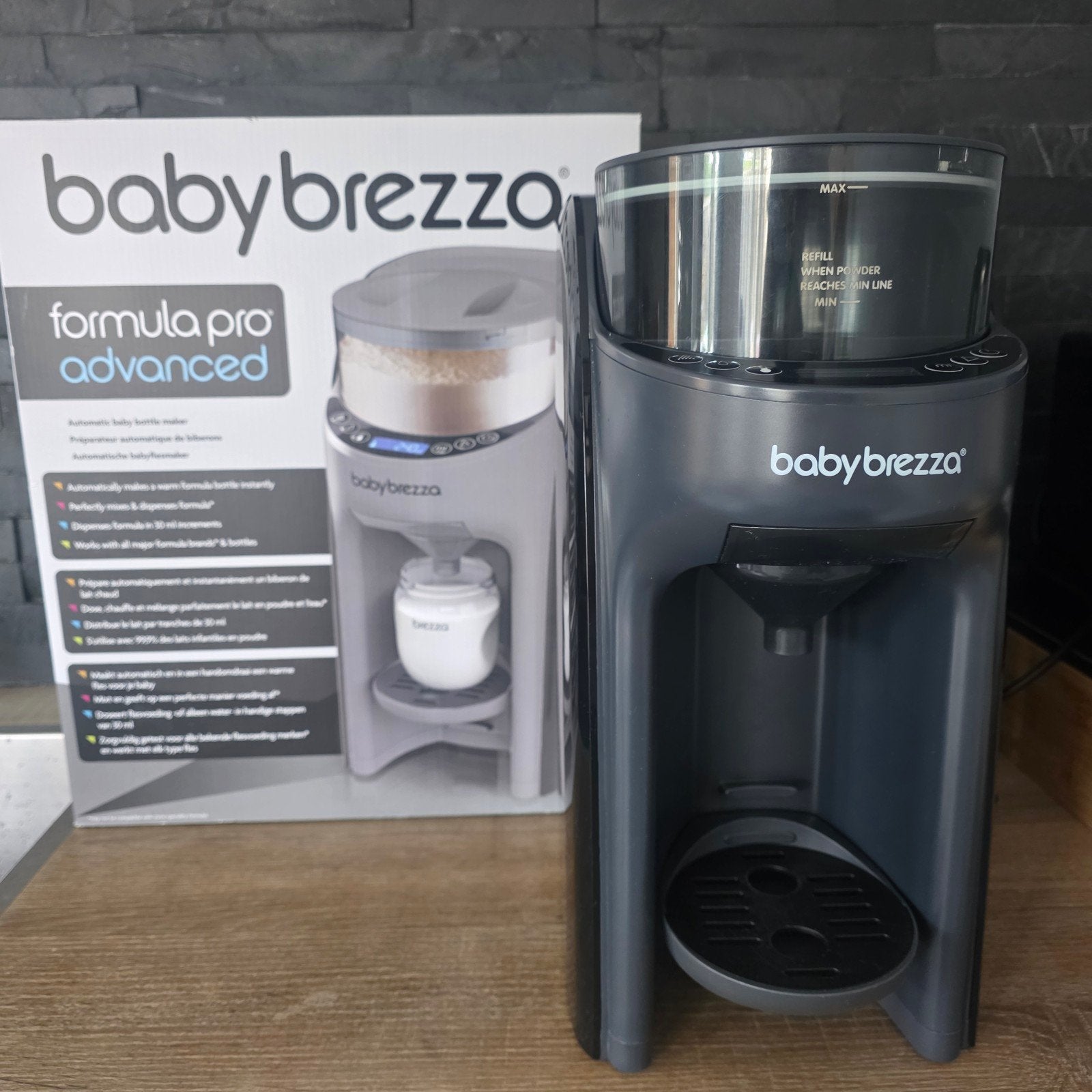 Baby Brezza Formula Pro Advanced Flessenmaker garantie 2027, Ophalen of Verzenden, Zo goed als nieuw
