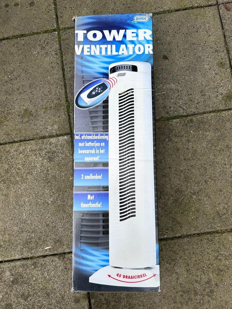Tower Ventilator (gebruikt), Witgoed en Apparatuur, Ventilatoren, Ophalen, Gebruikt, Statiefventilator