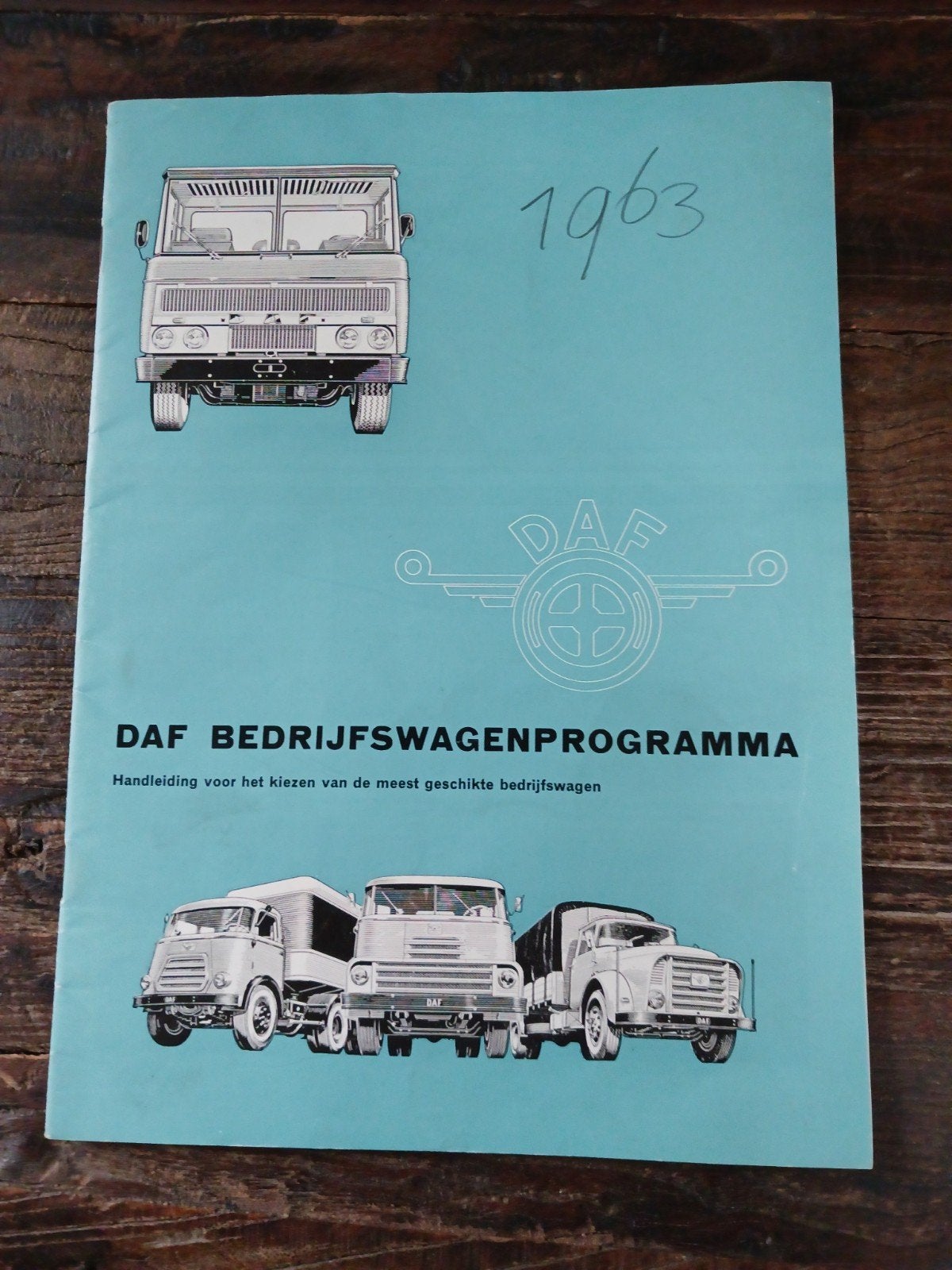 Daf bedrijfswagenprogramma brochure 1963, Ophalen of Verzenden, Gelezen, Overige merken