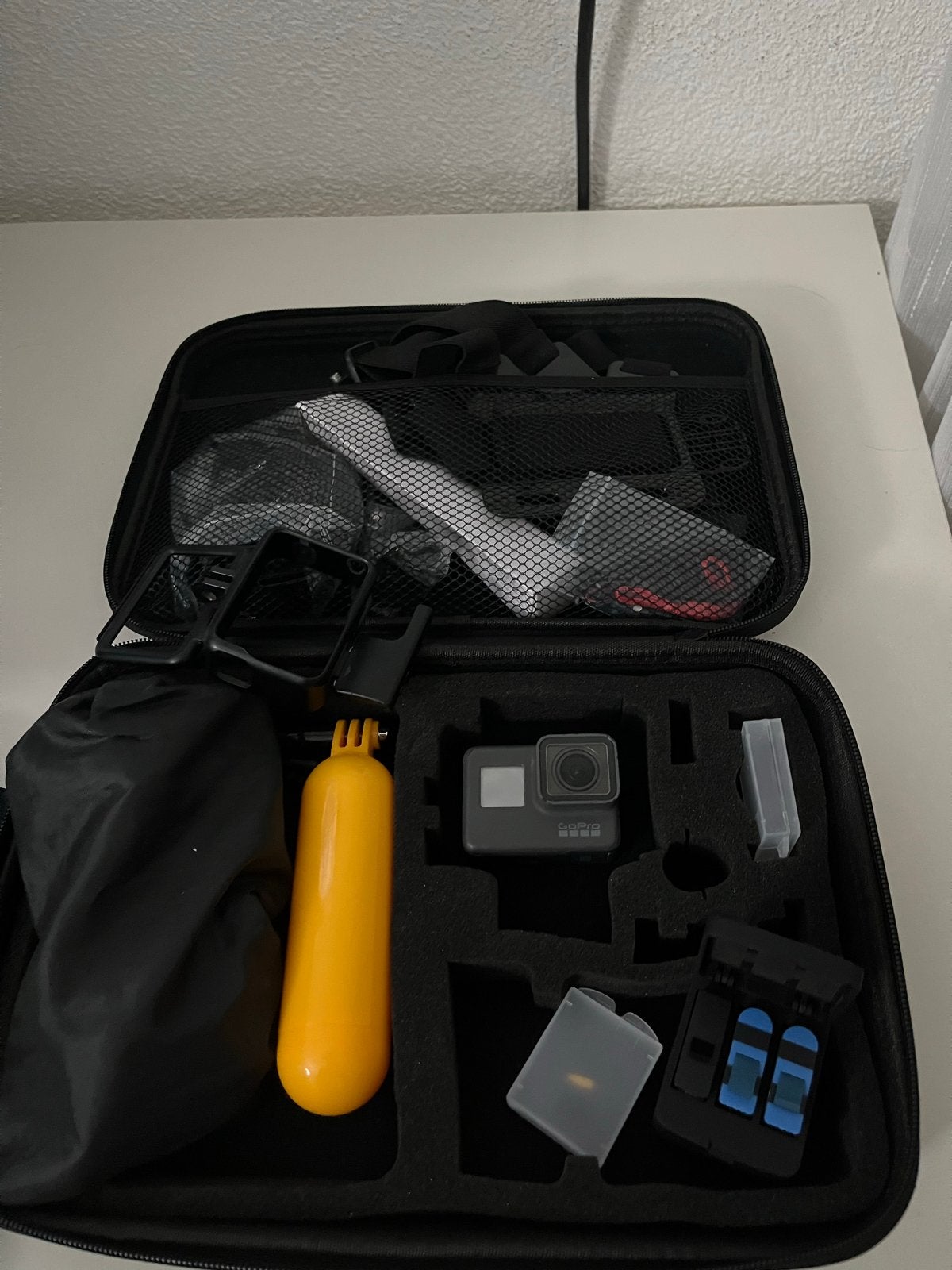 GoPro Hero 6 met 3 accu's en veel accessoires, Ophalen of Verzenden, Gebruikt, GoPro