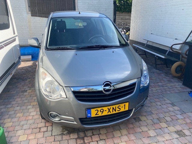 Opel Agila 1.0 12V 2012 Grijs.Airco en Trekhaak., Auto's, Voorwielaandrijving, Stof, 31 €/maand, Origineel Nederlands