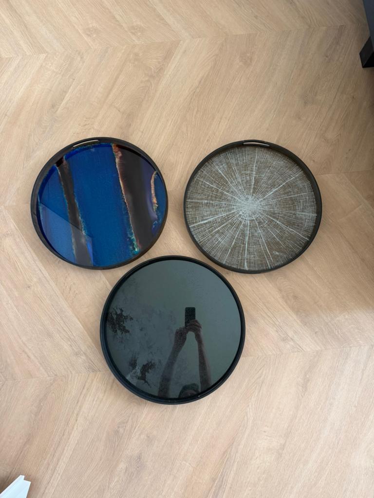 Dienbladen Ethnicraft 48 cm, Ophalen, Rechthoekig, Kunststof